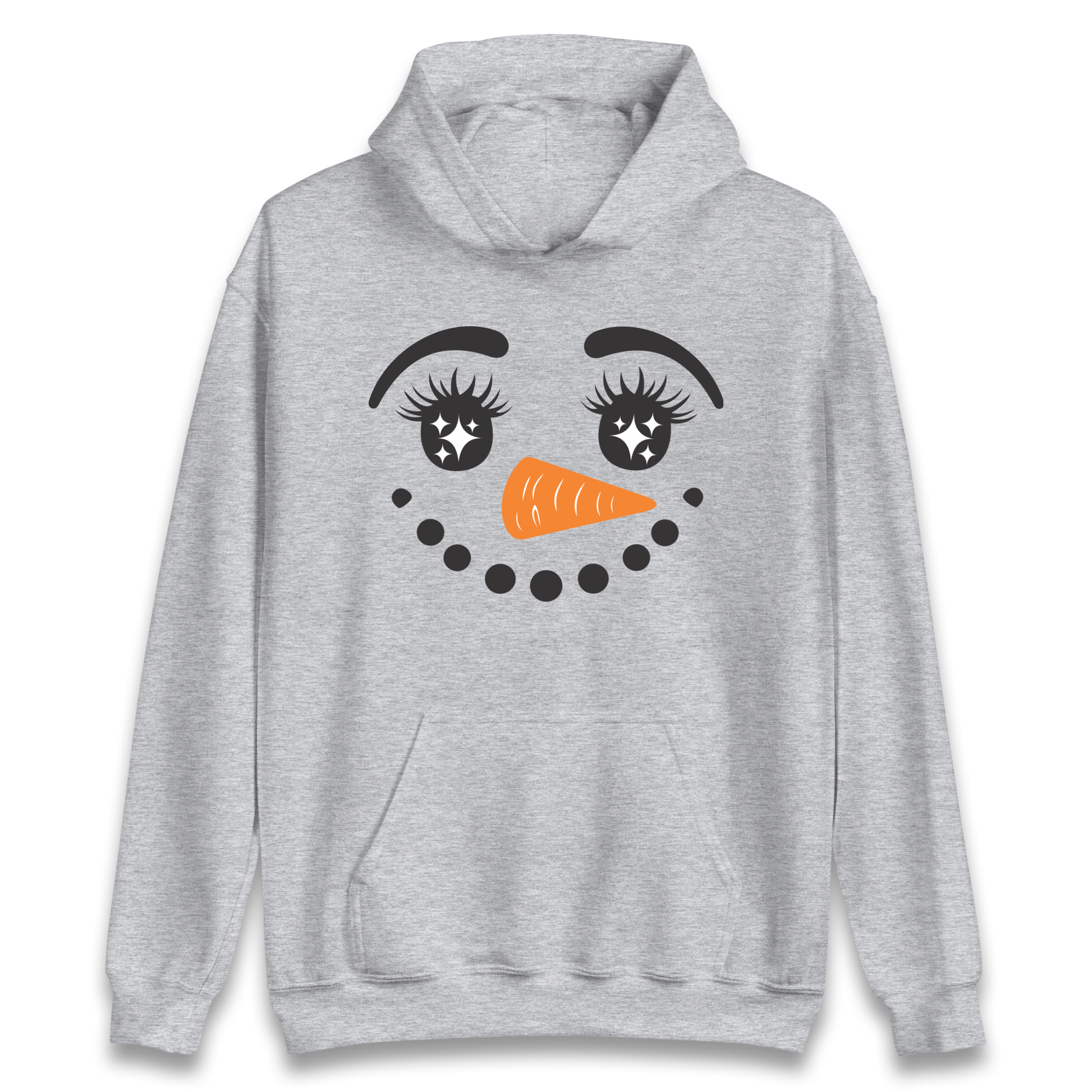 Snowman Face Christmas Hoodie