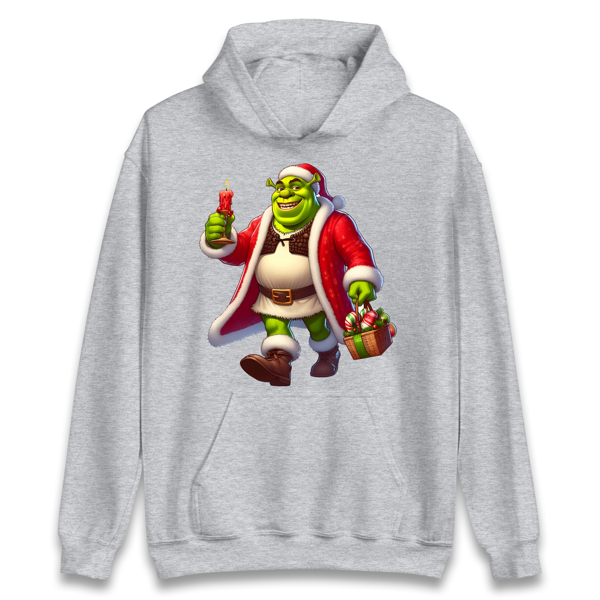 Shrek Santa Candle Hoodie