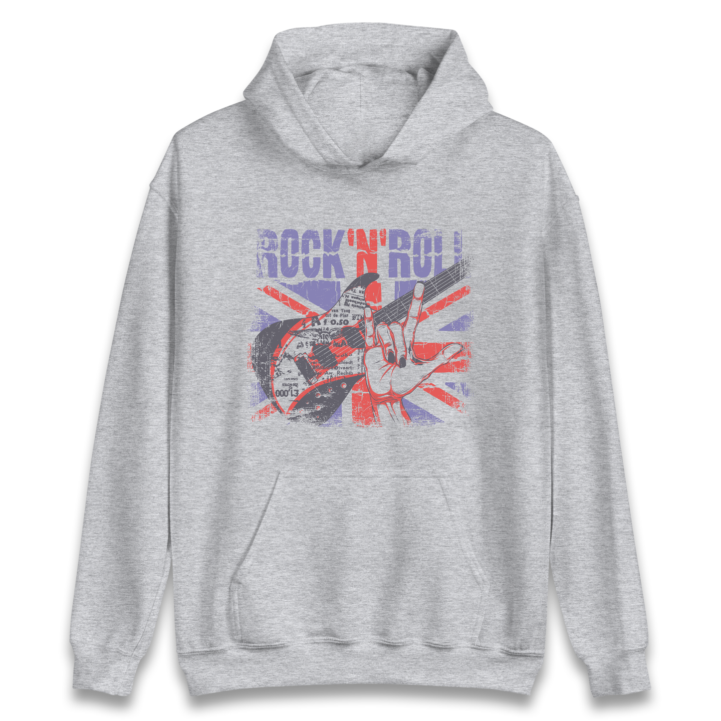 Rock N Roll Union Jack Hoodie