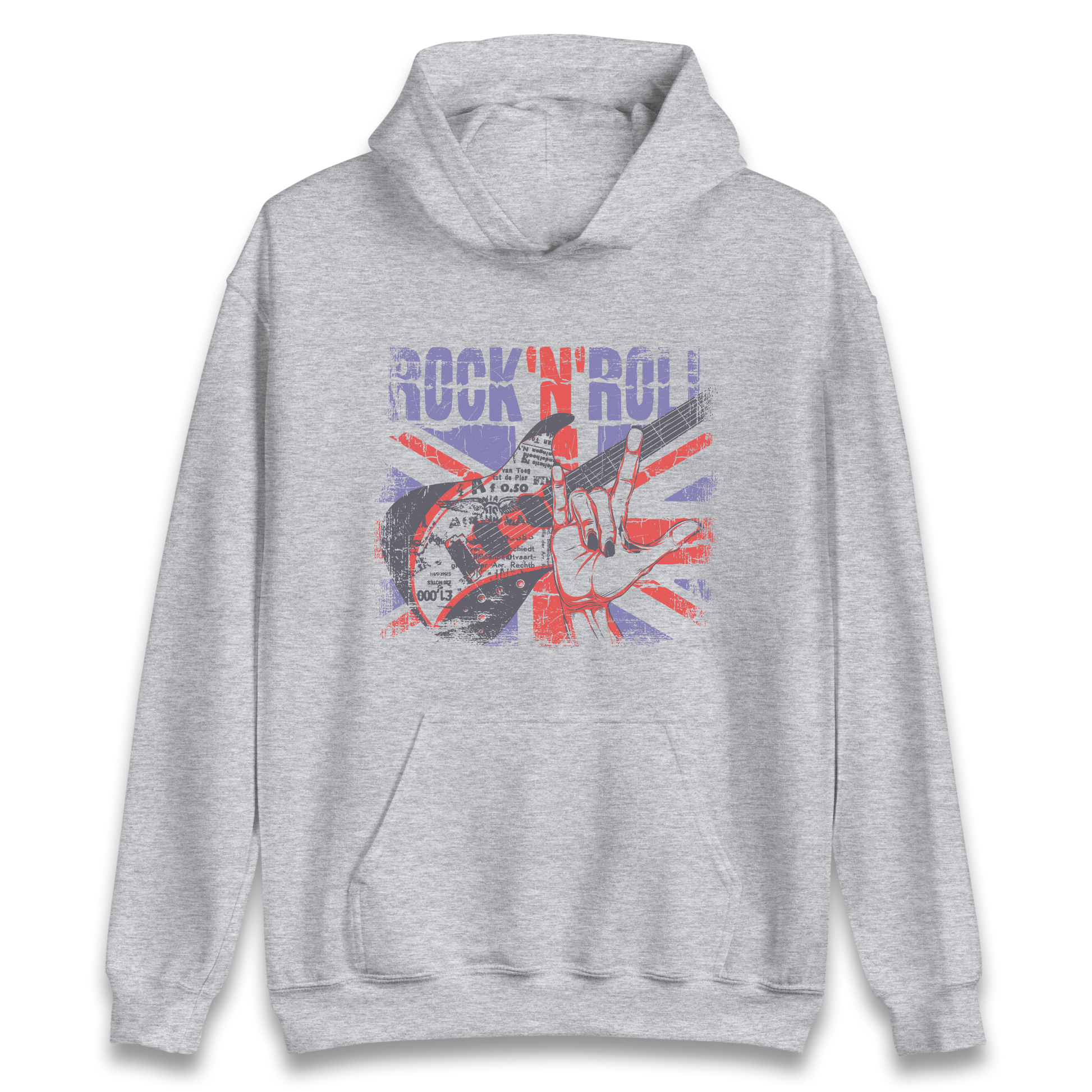 Rock N Roll Union Jack Hoodie