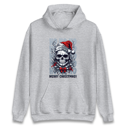 HO HO HO Santa Skelington Christmas Hoodie