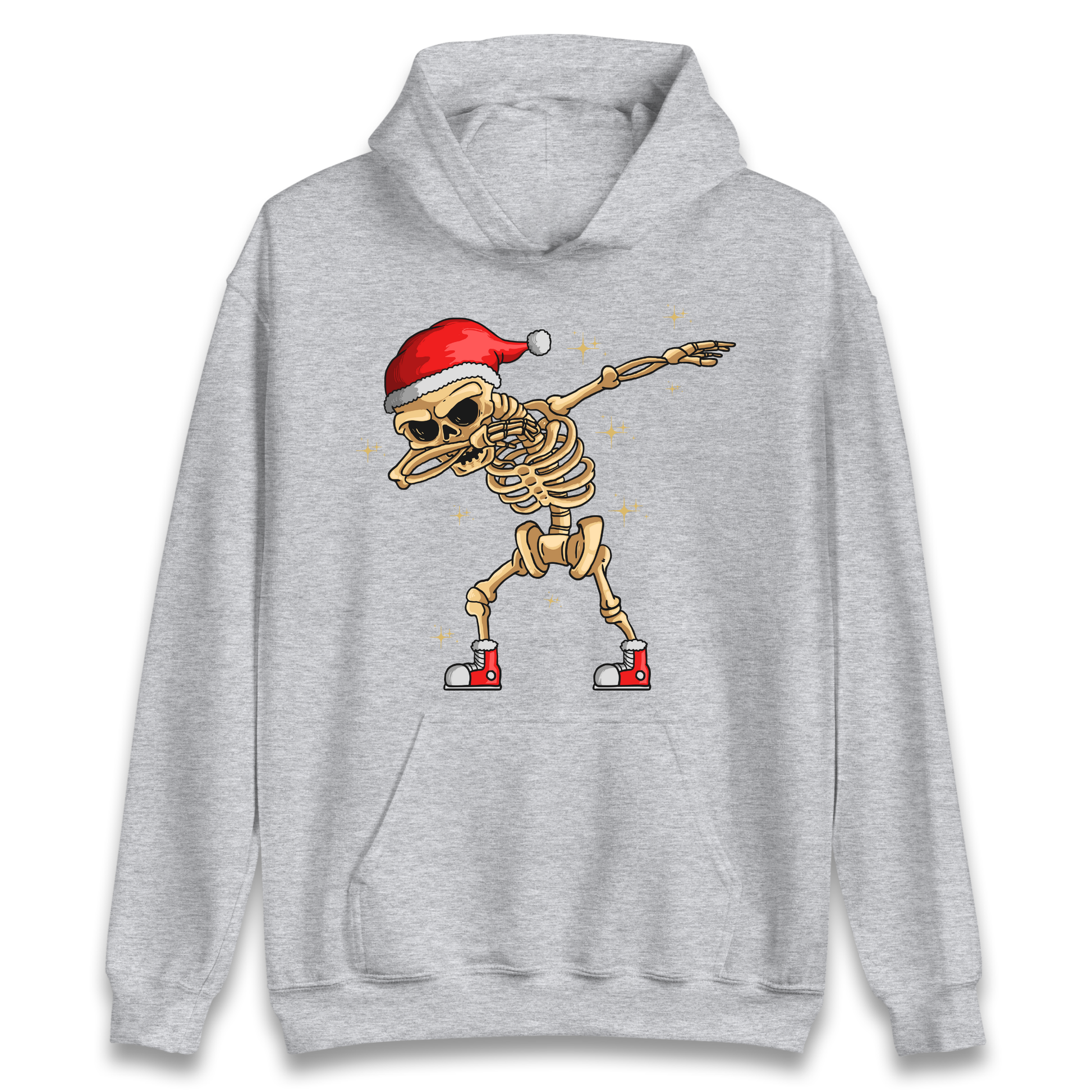 Santa Skellington Dabbing Christmas Hoodie