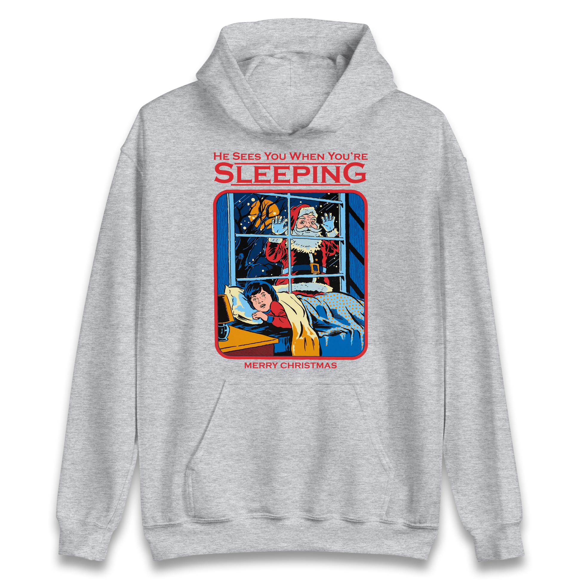 Creepy Santa Claus Christmas Hoodie