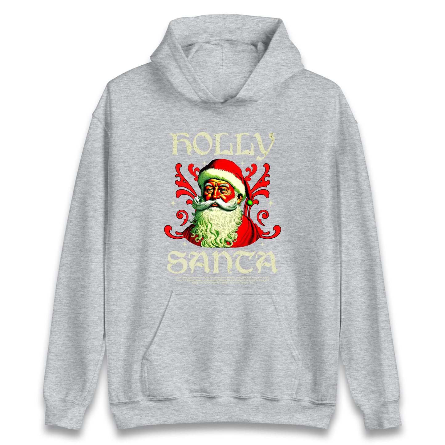 Holly Santa Christmas Hoodie