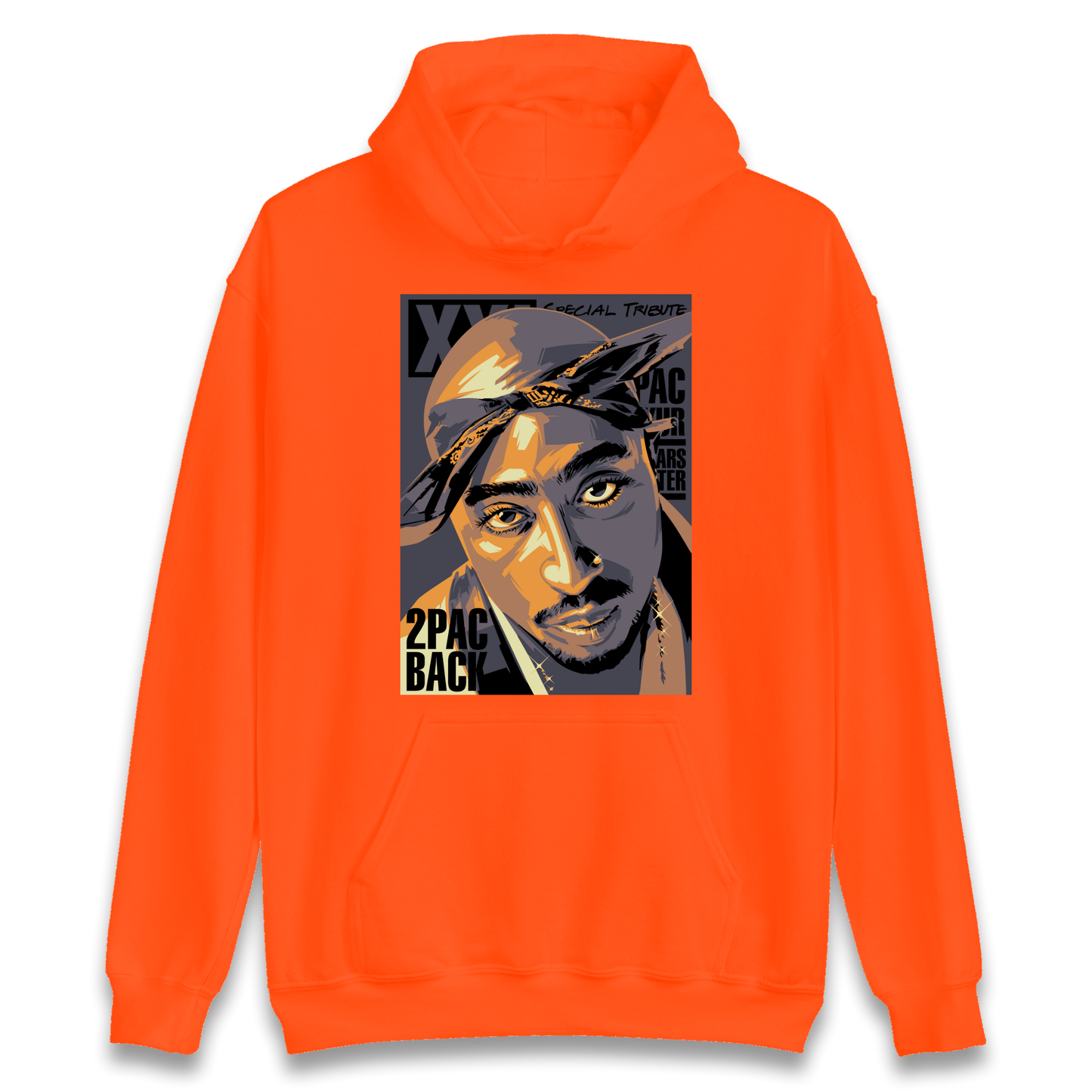 2 Pac Back Hoodie