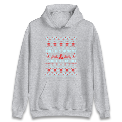 Rolling up Some Christmas Spirit Hoodie