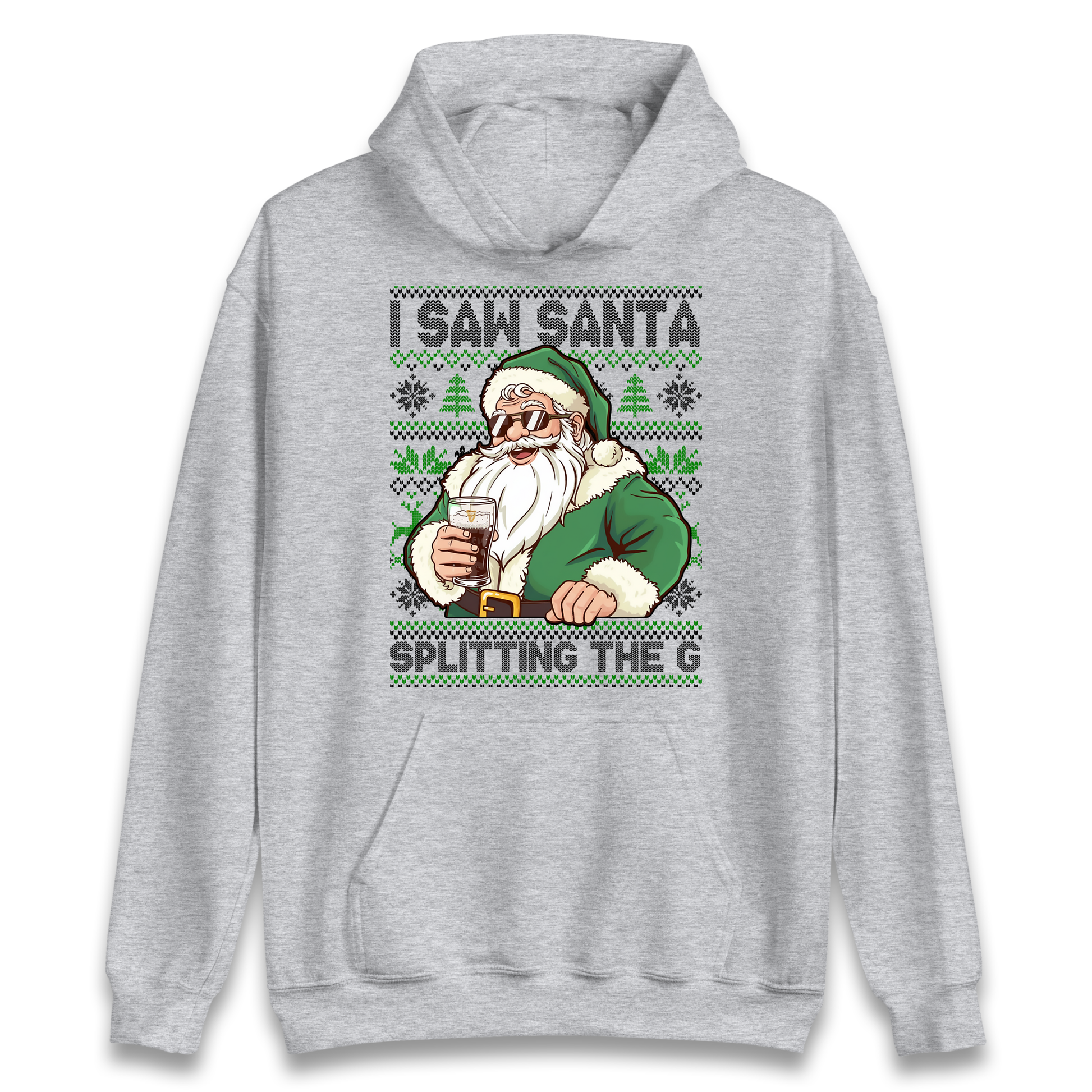 Santa Splitting The G Hoodie