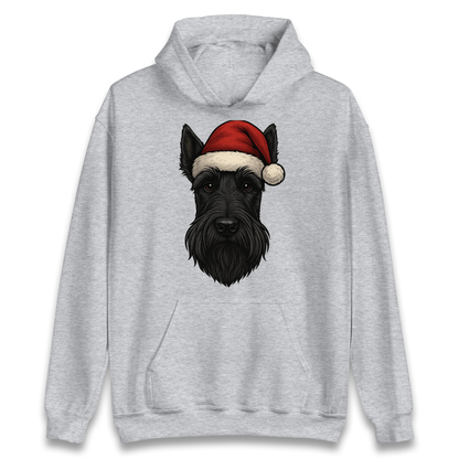 Scottish Terrier Face Christmas Hoodie
