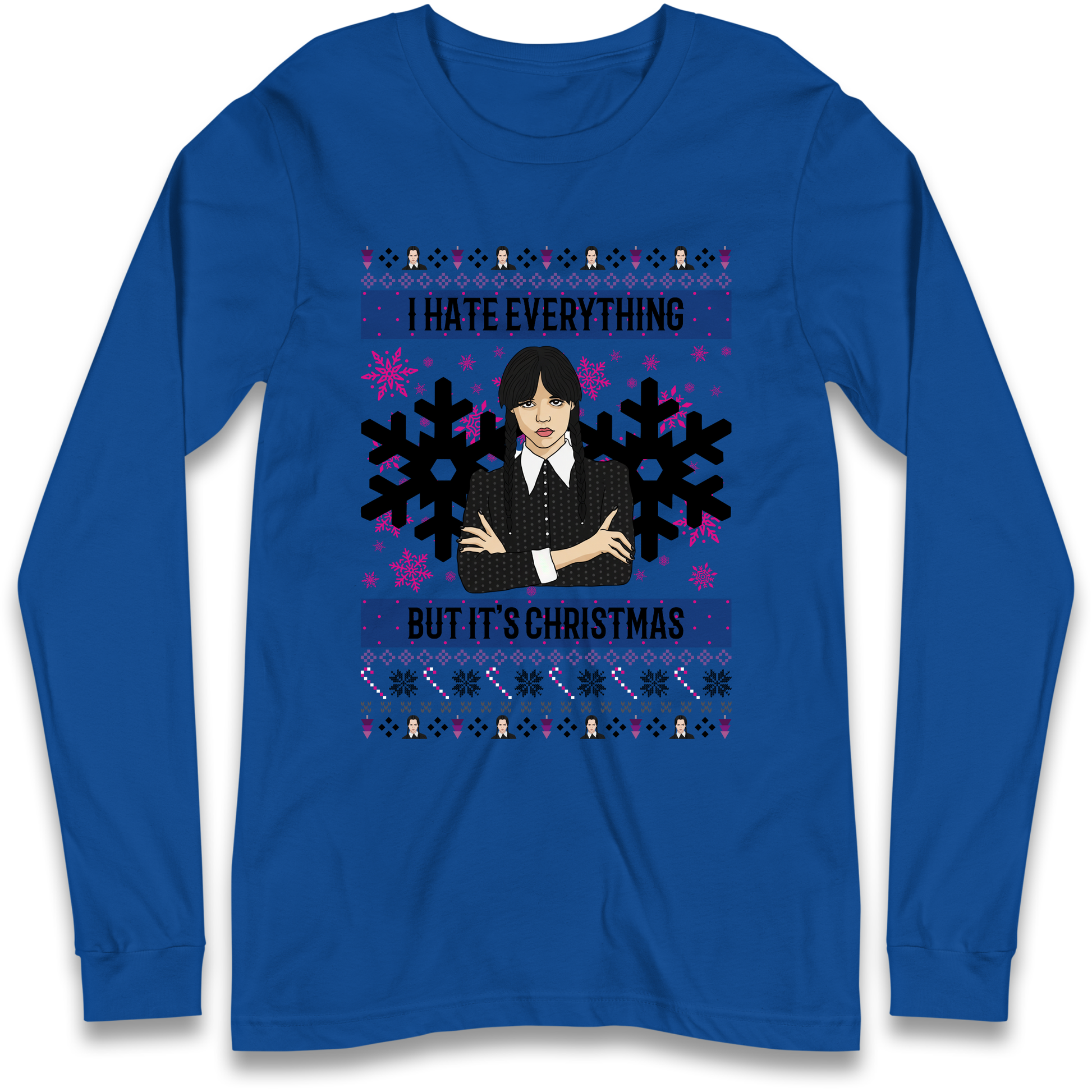 Wednesday addams Christmas Longsleeve T Shirt