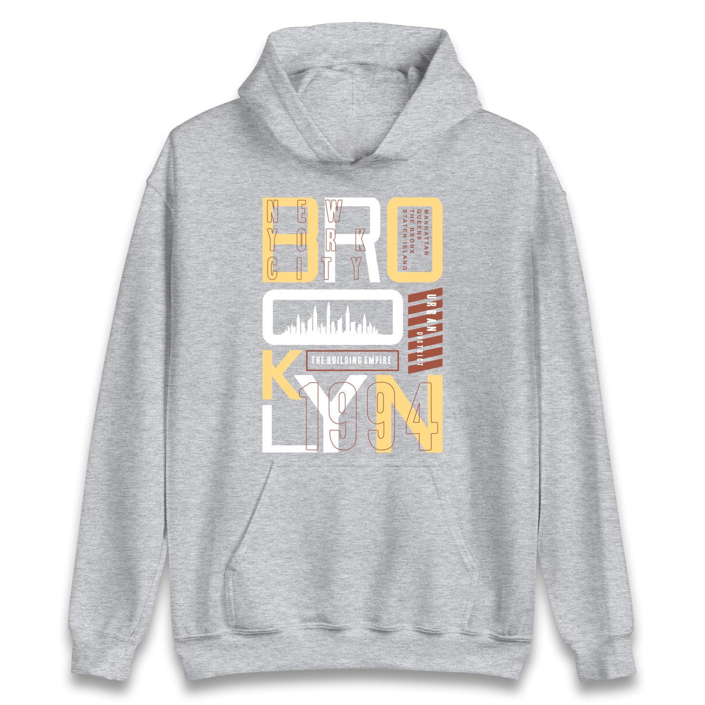Brooklyn New York Urban District Hoodie