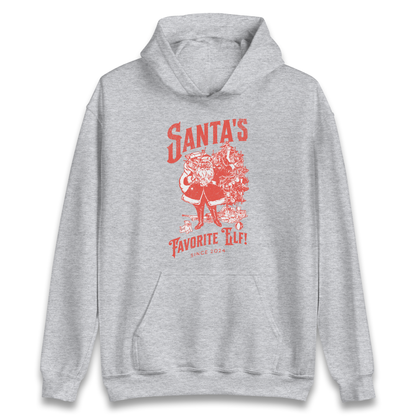 Santas Favourite Elf Christmas Hoodie