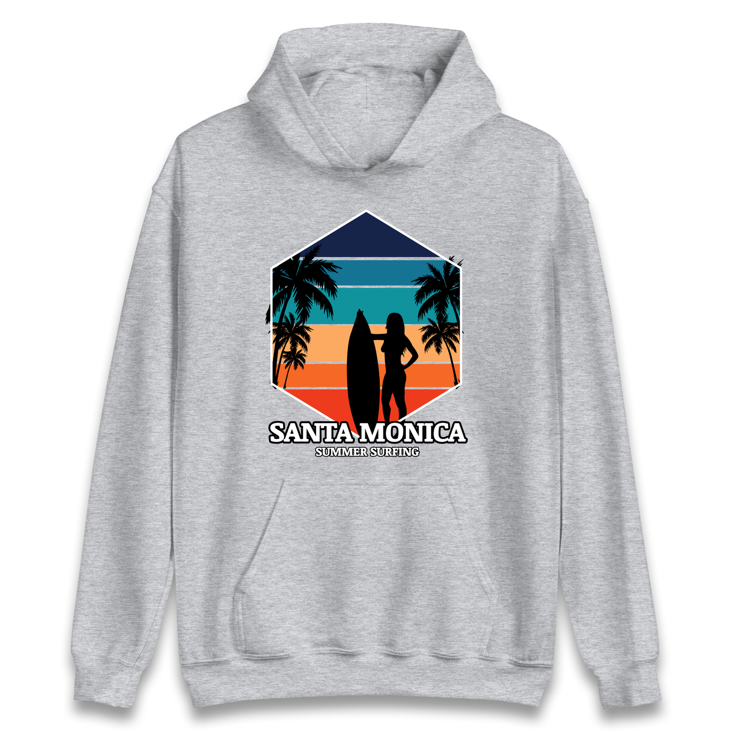 Santa Monica Summer Surfing Hoodie