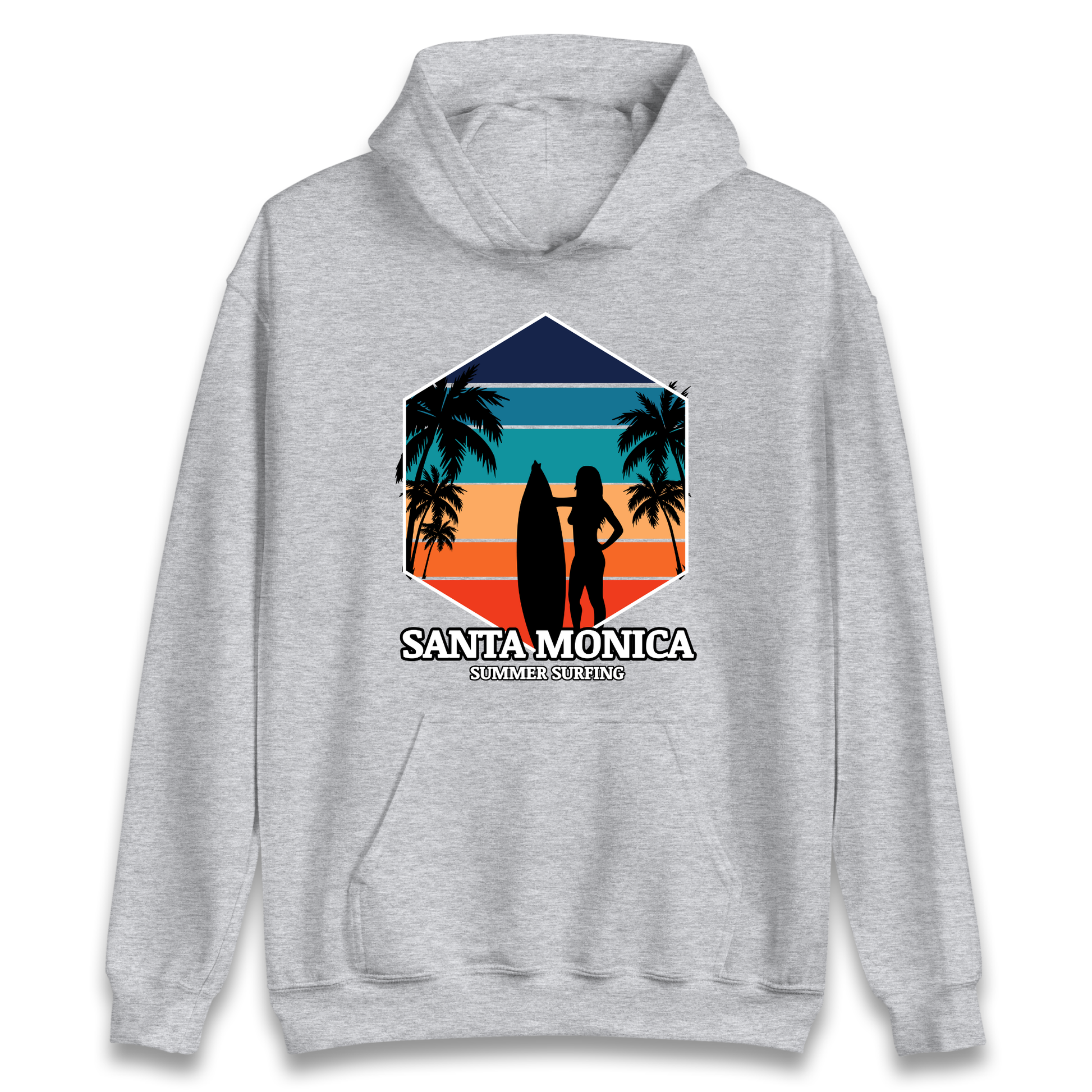 Santa Monica Summer Surfing Hoodie