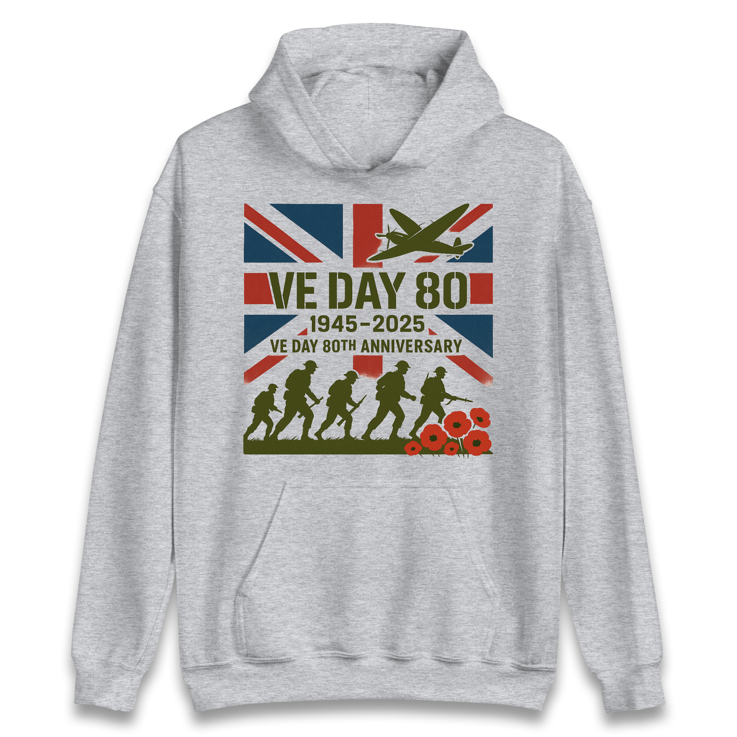 VE Day 80th Anniversary 1945 2025 Hoodie