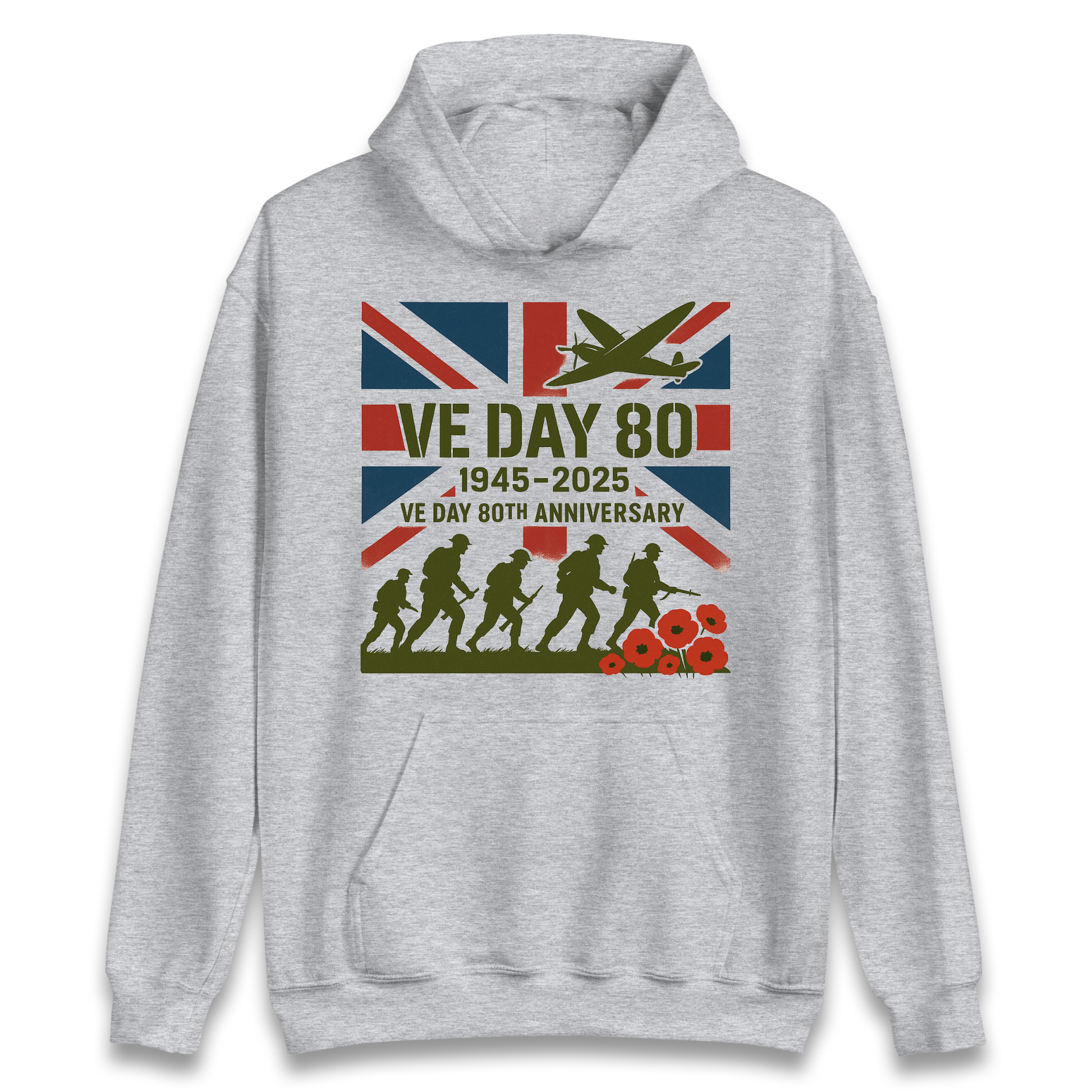 VE Day 80th Anniversary 1945 2025 Hoodie