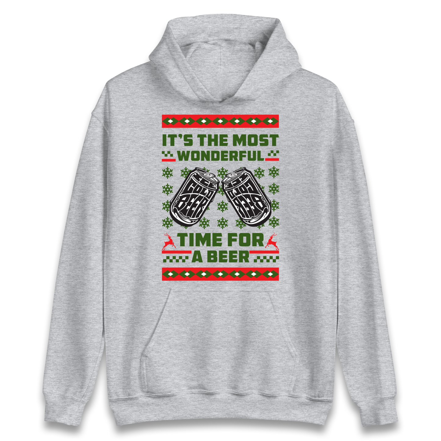 Its The Most Wonderful Time For A Beer Christmas Hoodie