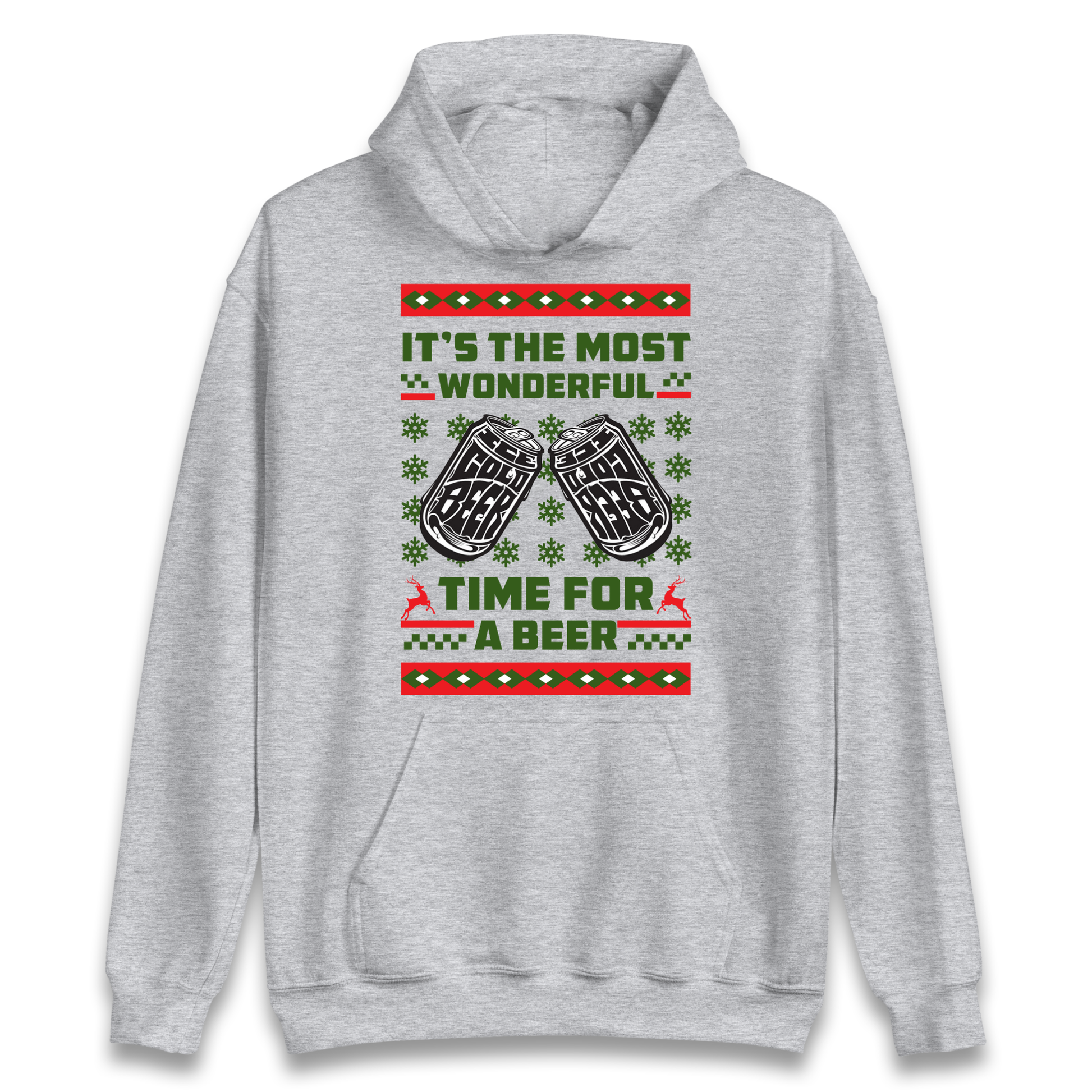 Its The Most Wonderful Time For A Beer Christmas Hoodie