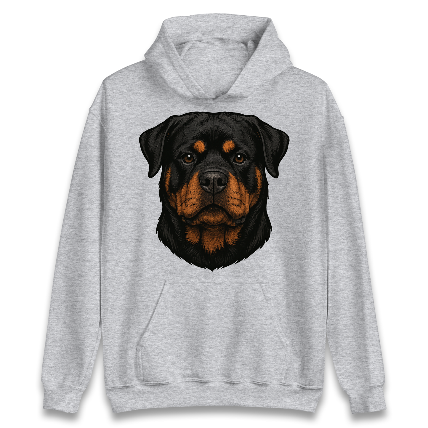 Rottweiler Face Hoodie