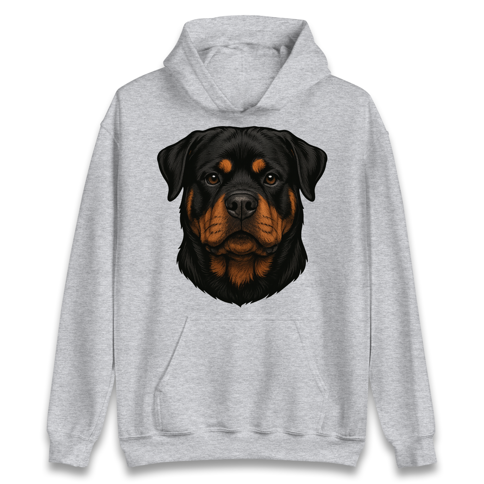 Rottweiler Face Hoodie
