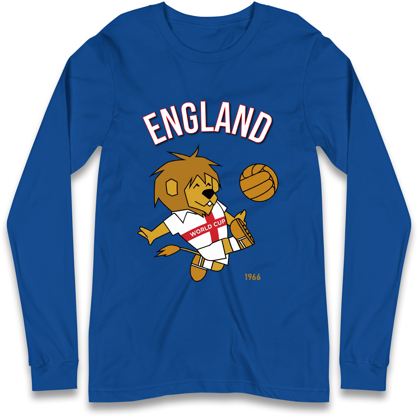 England World Cup Willie 1966 Football Longsleeve