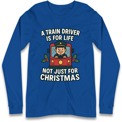 Train Driver Christmas Longsleeve T Shirt
