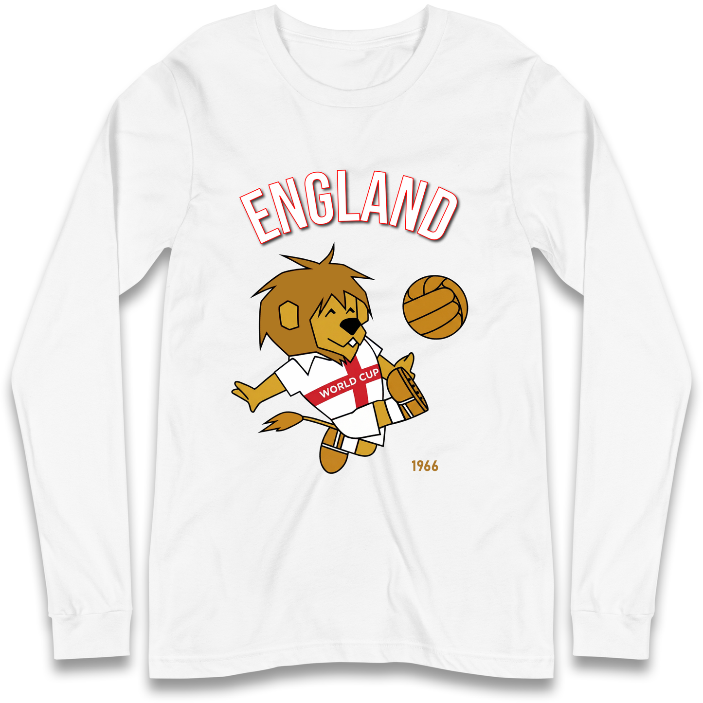 England World Cup Willie 1966 Football Longsleeve