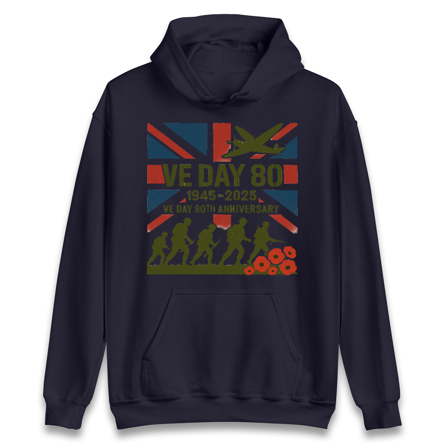 VE Day 80th Anniversary 1945 2025 Hoodie