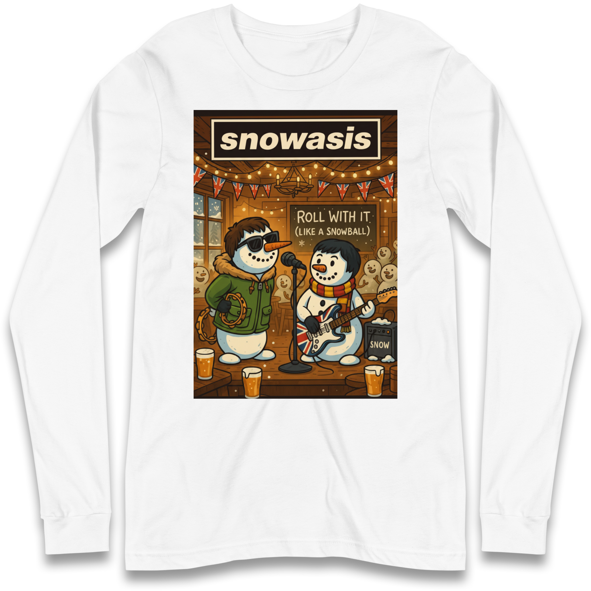 Snowasis Roll Christmas Longsleeve T Shirt