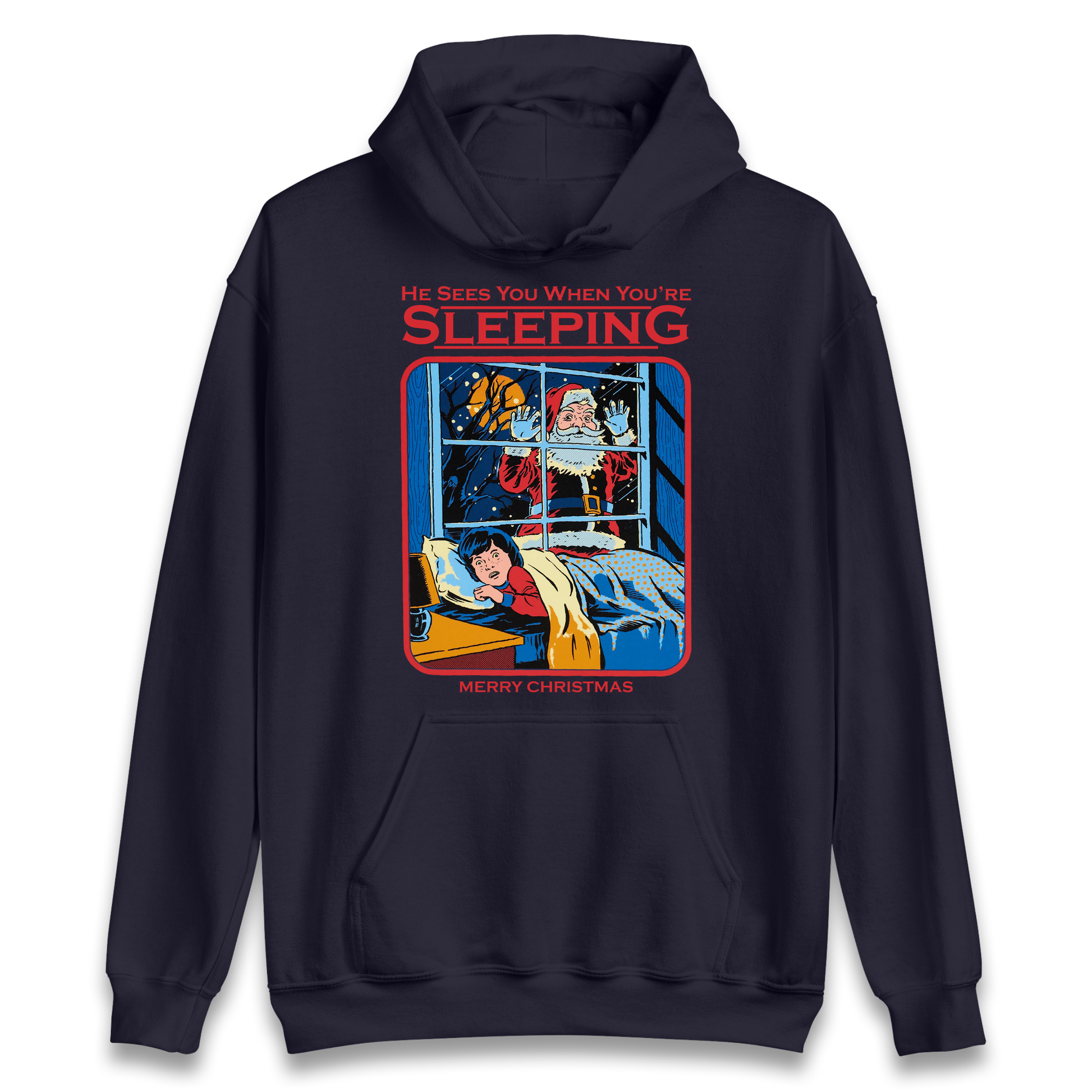 Creepy Santa Claus Christmas Hoodie