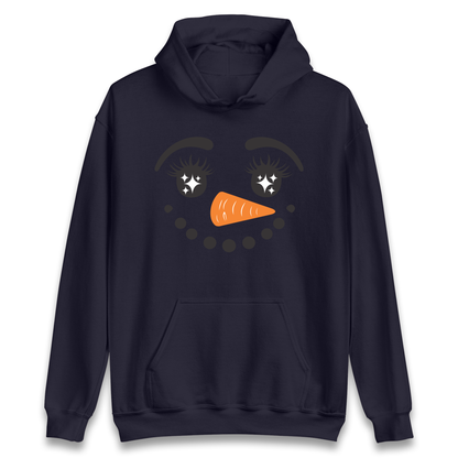 Snowman Face Christmas Hoodie