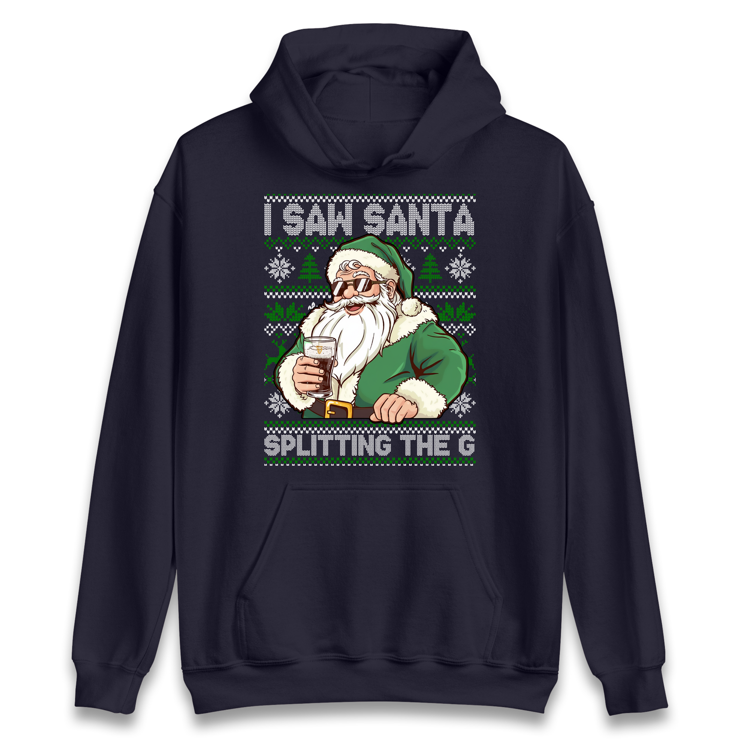 Santa Splitting The G Hoodie
