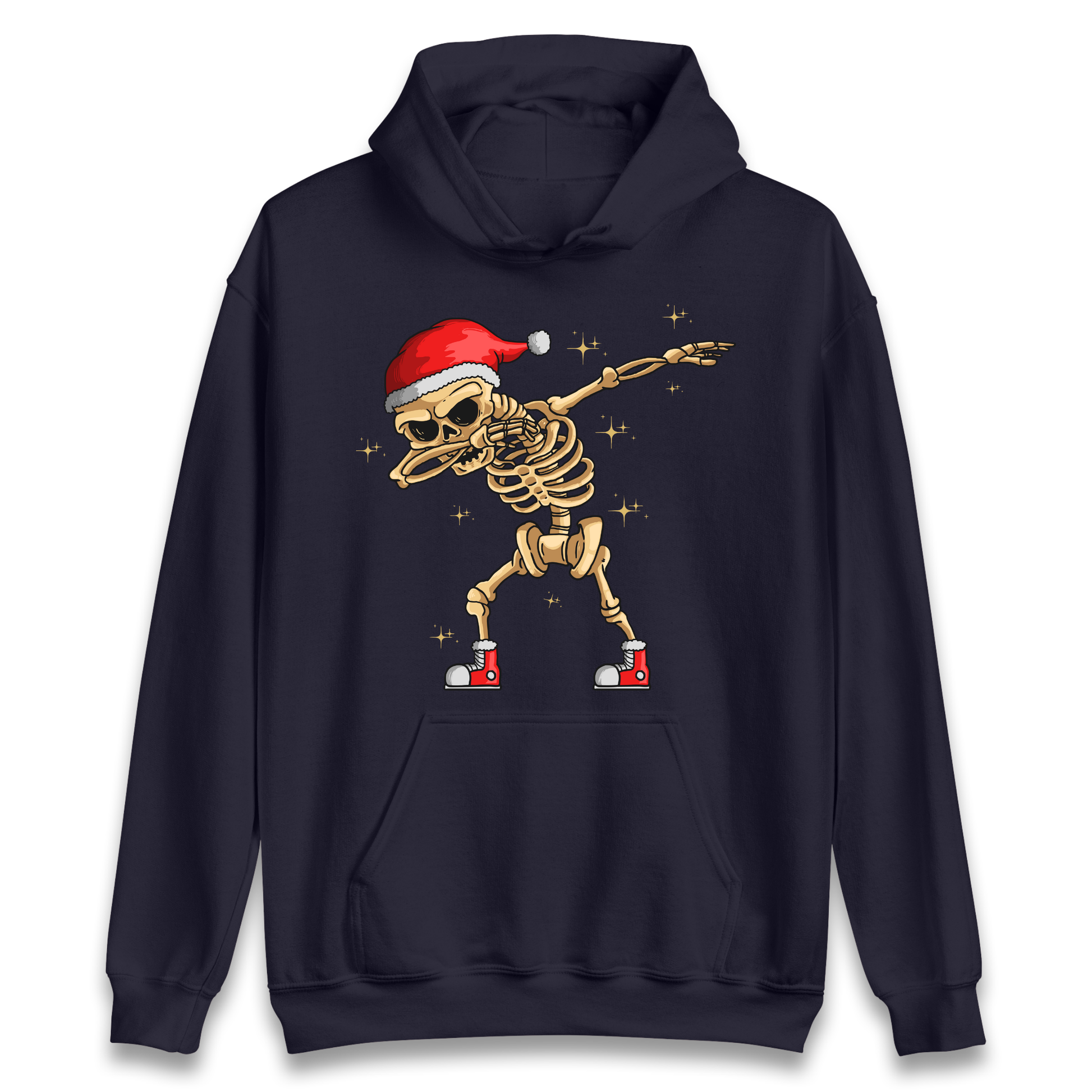 Santa Skellington Dabbing Christmas Hoodie