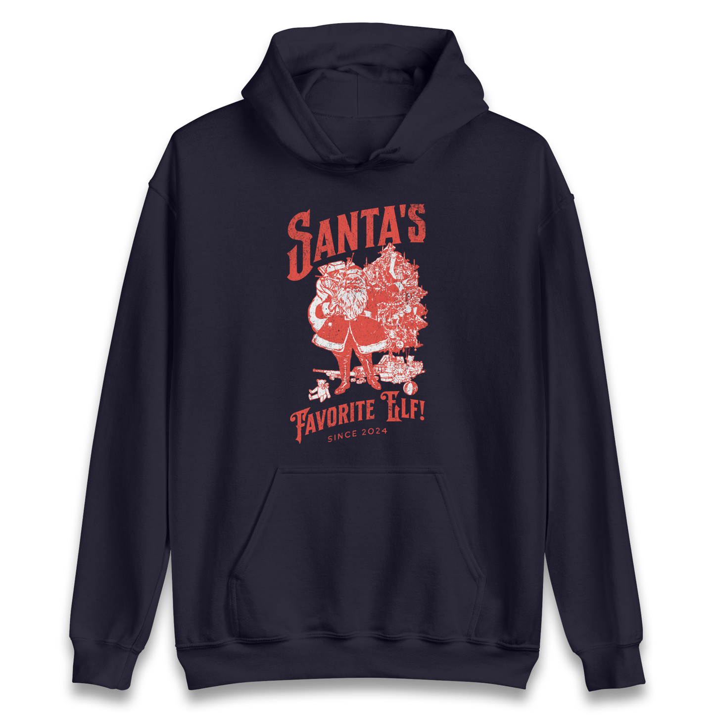 Santas Favourite Elf Christmas Hoodie