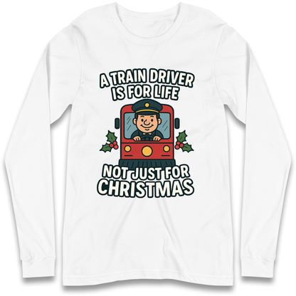 Train Driver Christmas Longsleeve T Shirt