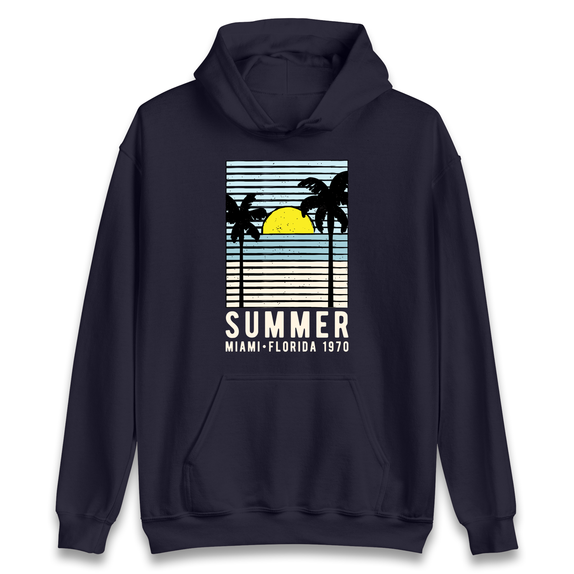 Summer Miami Florida 1970 Hoodie