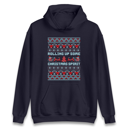 Rolling up Some Christmas Spirit Hoodie