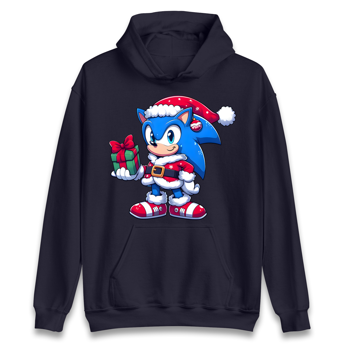 Sonic The Hedgehog Santa Hoodie