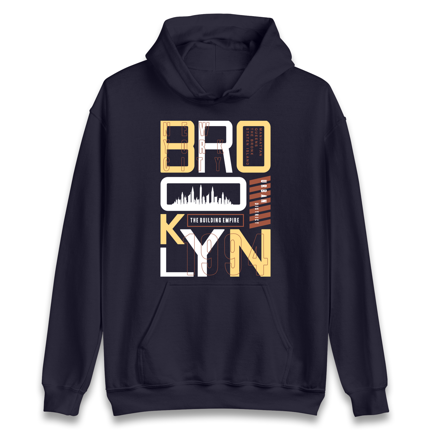 Brooklyn New York Urban District Hoodie
