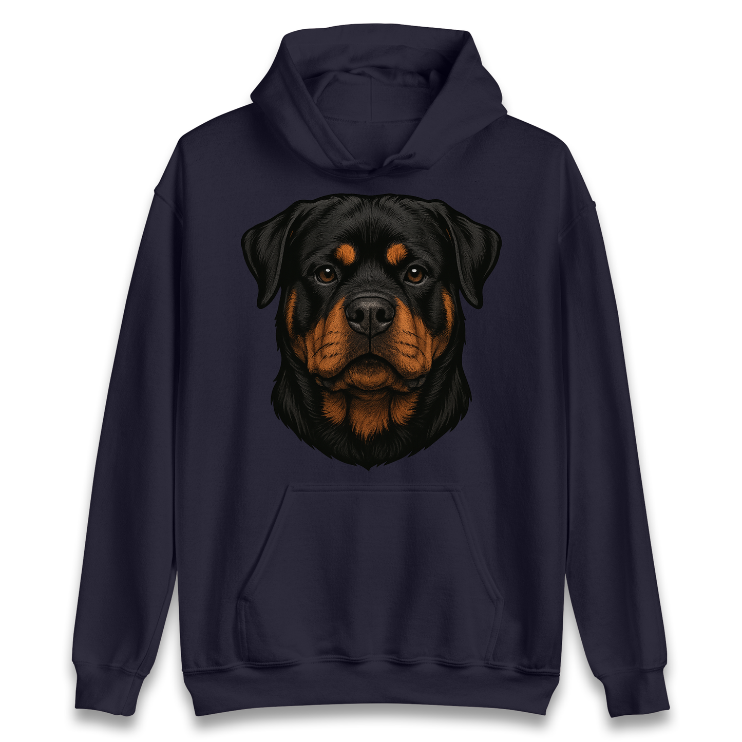 Rottweiler Face Hoodie