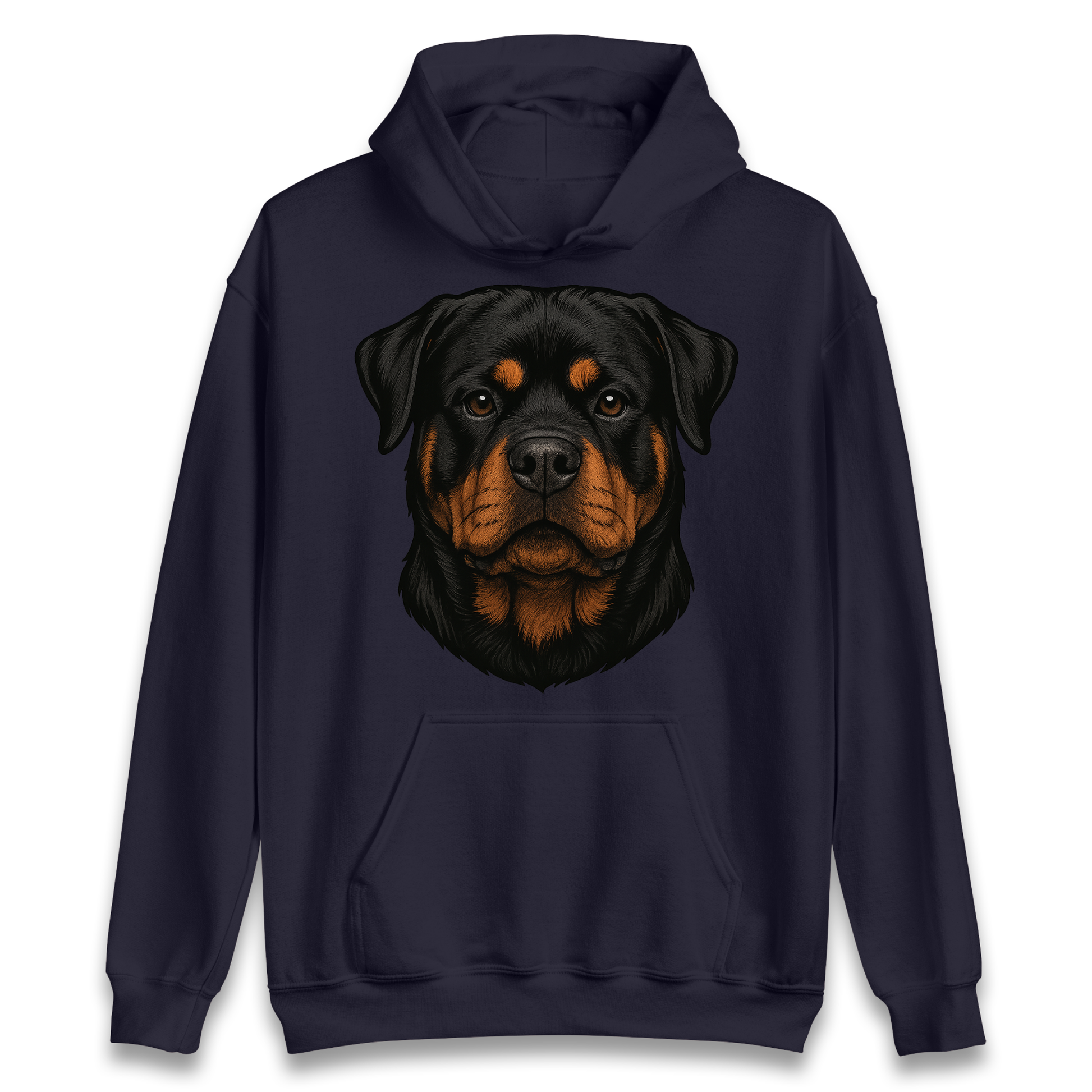 Rottweiler Face Hoodie