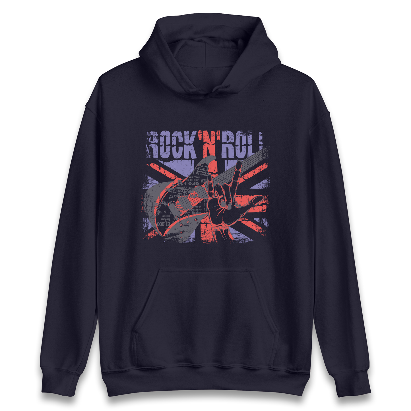 Rock N Roll Union Jack Hoodie