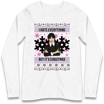 Wednesday addams Christmas Longsleeve T Shirt