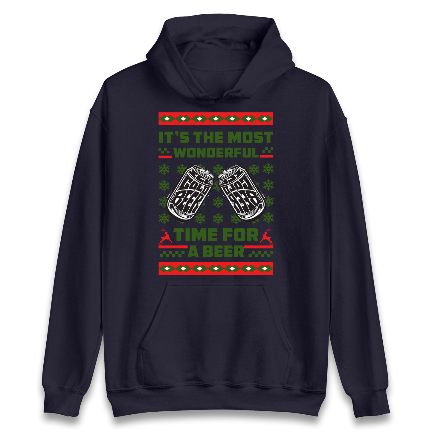 Its The Most Wonderful Time For A Beer Christmas Hoodie
