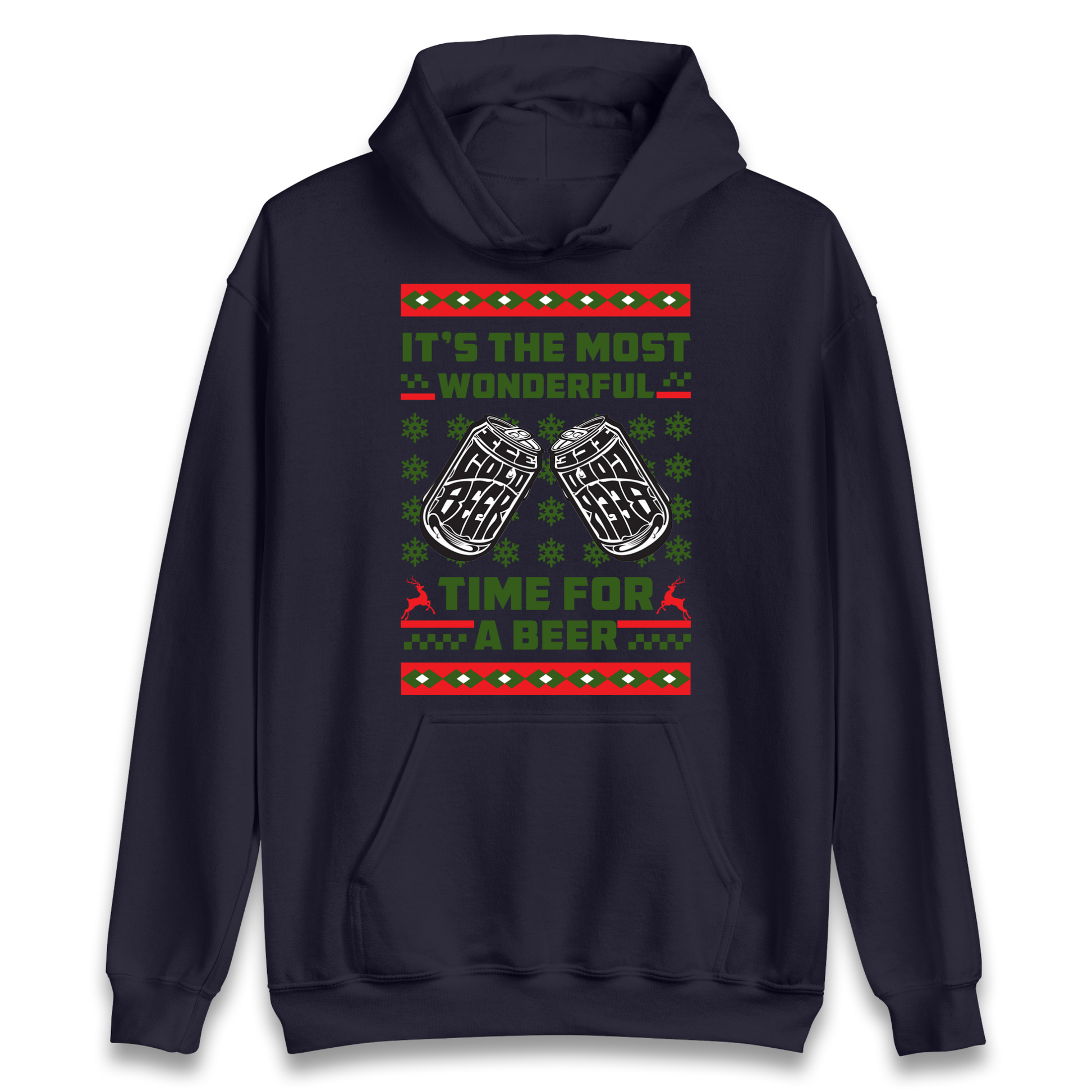 Its The Most Wonderful Time For A Beer Christmas Hoodie
