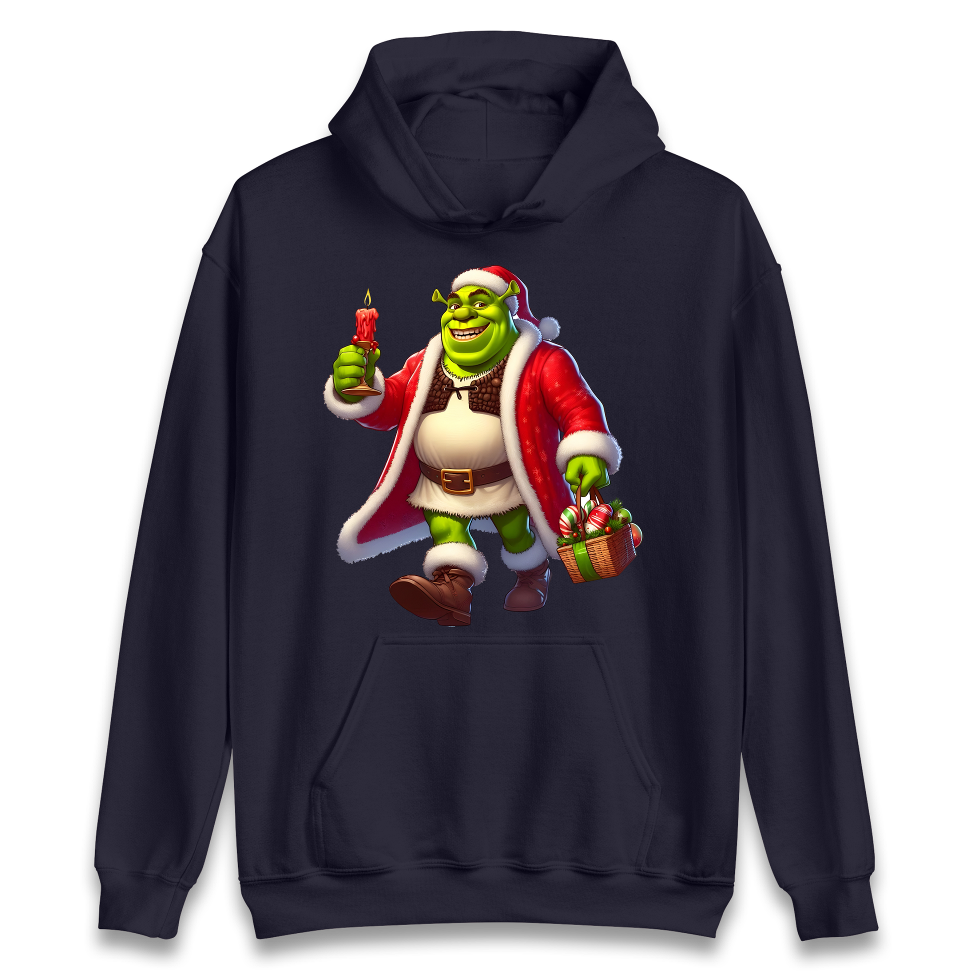 Shrek Santa Candle Hoodie