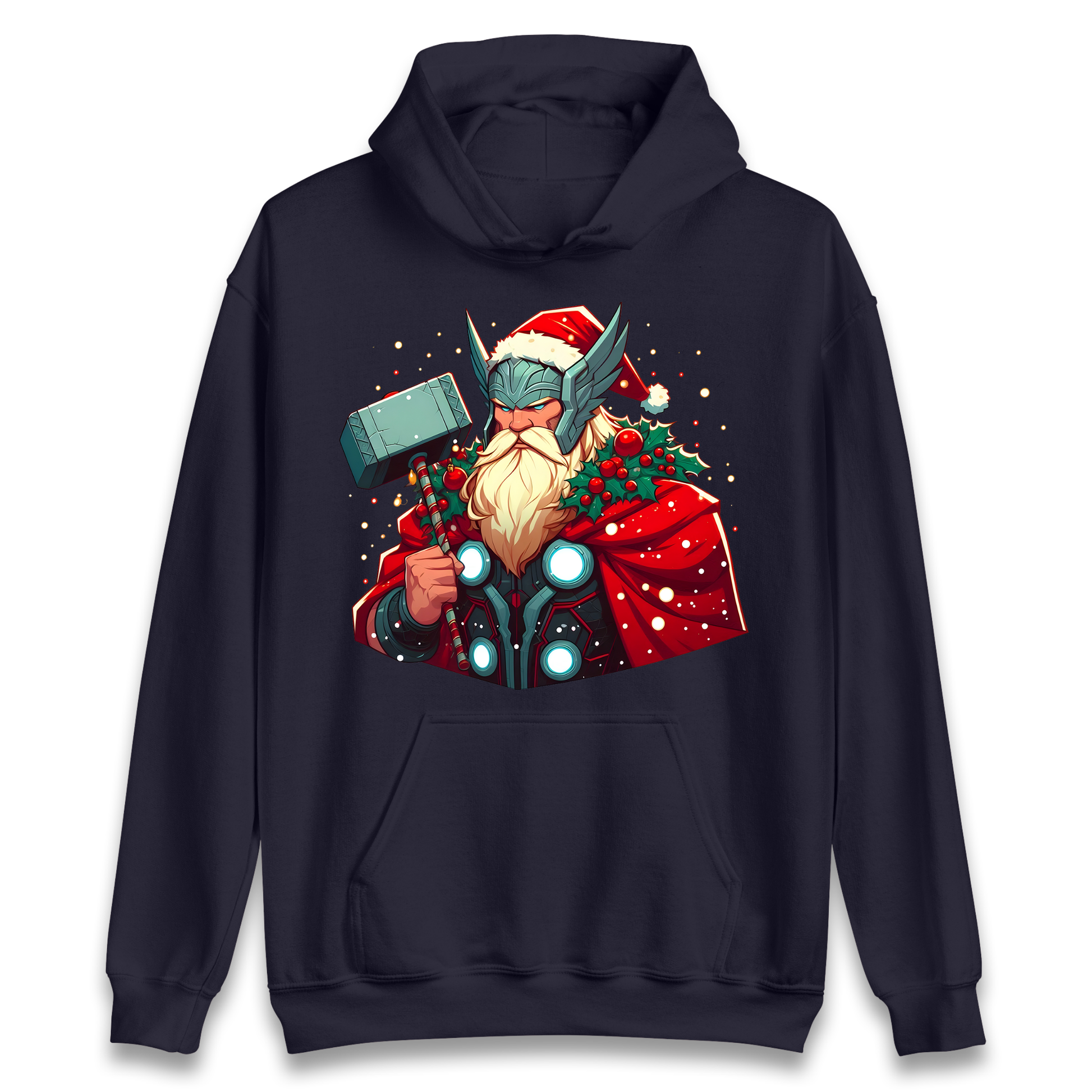Viking Thor Santa Hoodie
