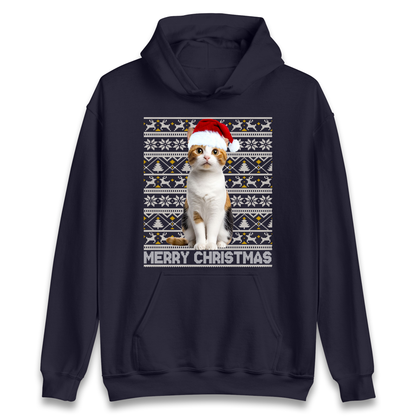 Merry Christmas Cat Hoodie