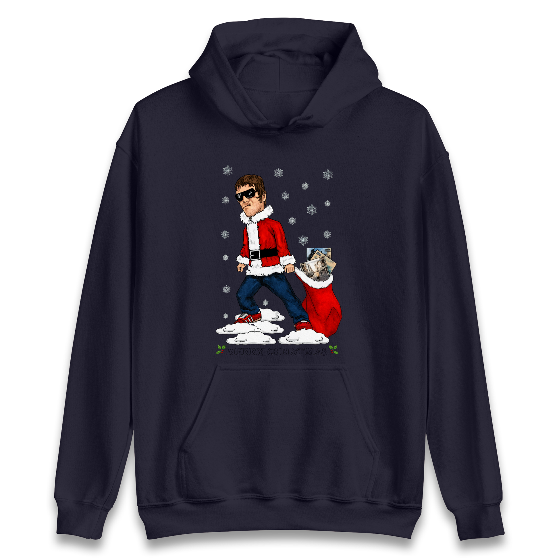 Liam Gallagher Christmas Santa Hoodie