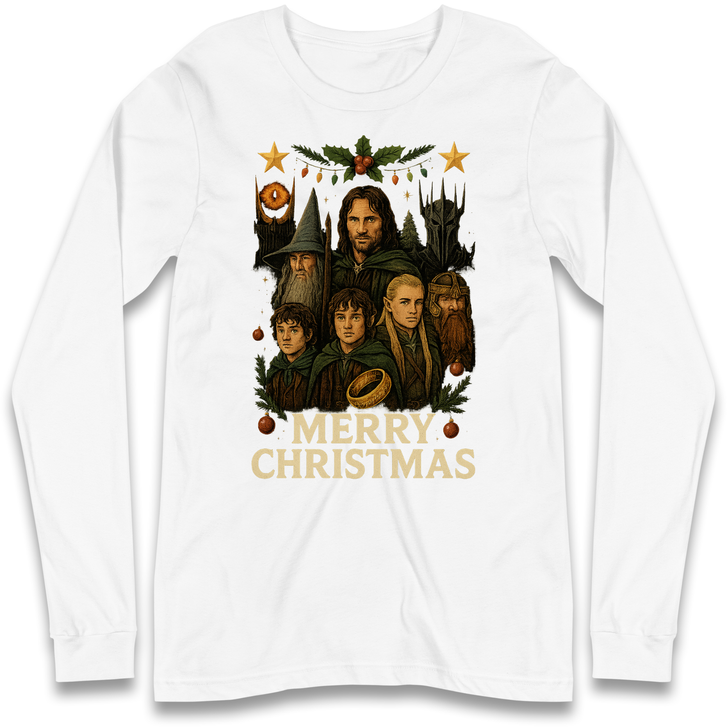 Lord of The Rings Christmas Longsleeve T Shirt