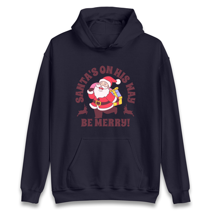 Santa's On His Way Christmas Hoodie